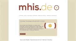 Desktop Screenshot of mhis.de